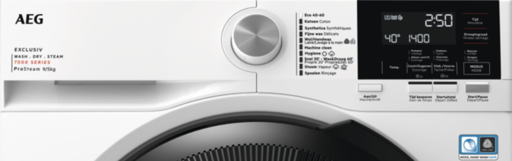 AEG LWR73XR964 7000 was- droogcombinatie AEG LWR73XR964 7000 was- droogcombinatie