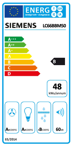 SIEMENS LC66BBM50 IQ300 wandschouwdampkap - 60cm