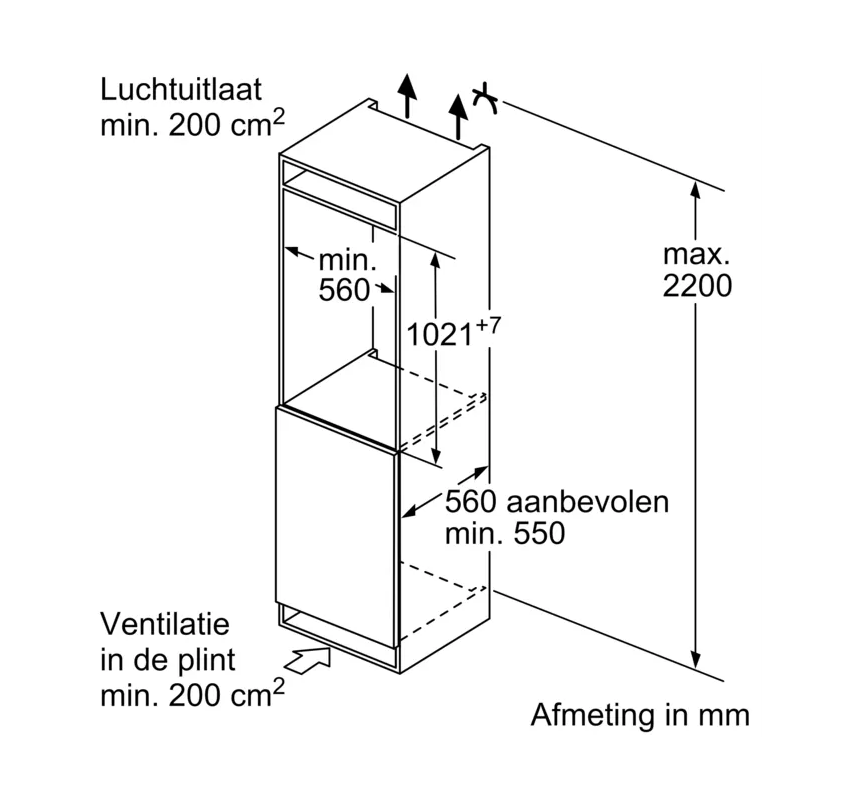SIEMENS KI32LNSE0 IQ100 koelkast met vriesvak  - 102cm SIEMENS KI32LNSE0 IQ100 koelkast met vriesvak  - 102cm