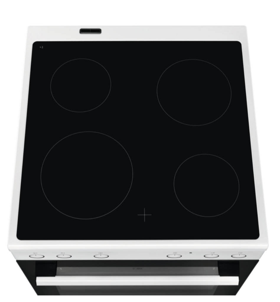 ELECTROLUX LKR62001CW fornuis met keramische kookplaat - 60cm ELECTROLUX LKR62001CW fornuis met keramische kookplaat - 60cm