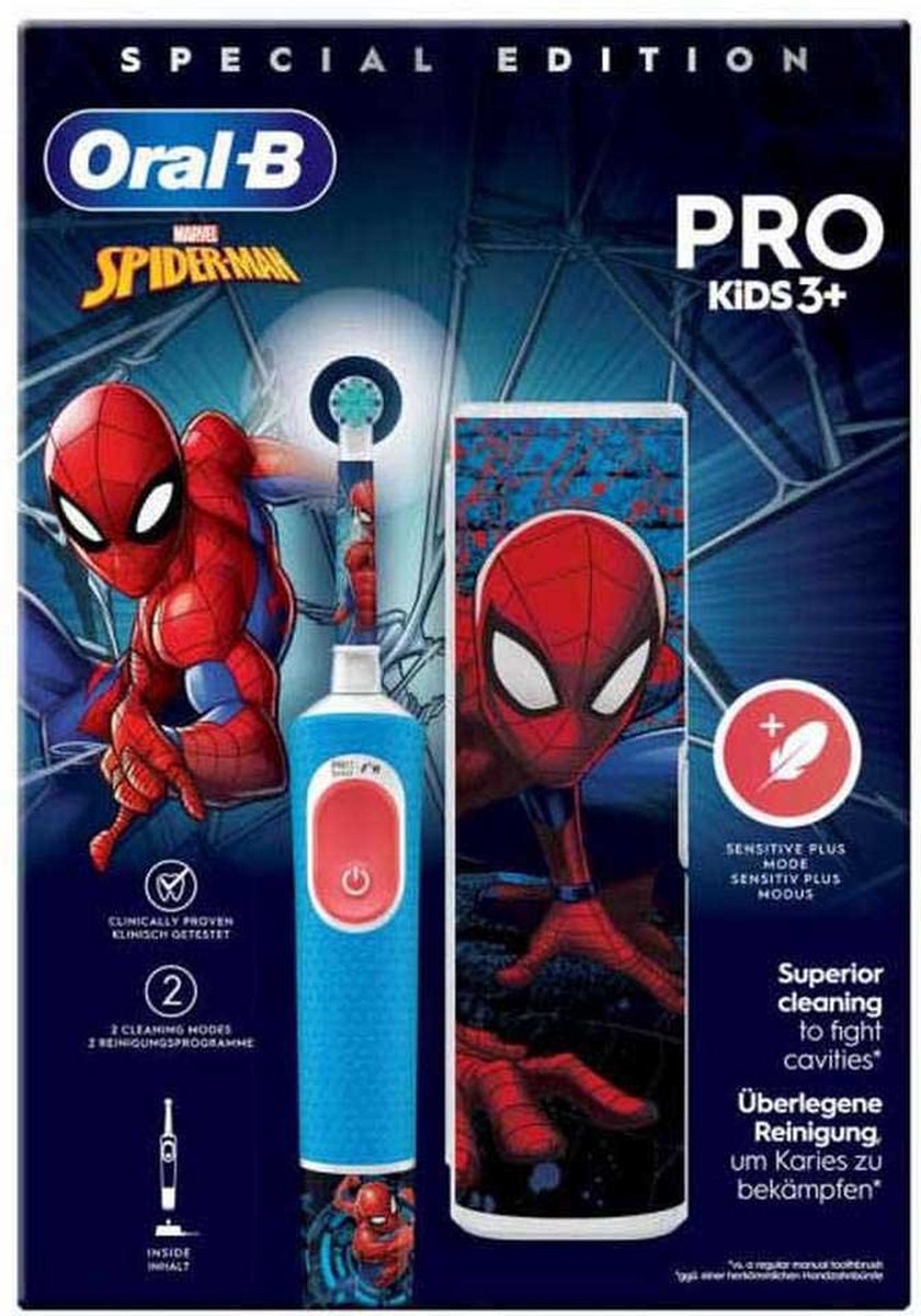 ORAL B OBKIDSSPIDERM elektrische tandenborstel ORAL B OBKIDSSPIDERM elektrische tandenborstel