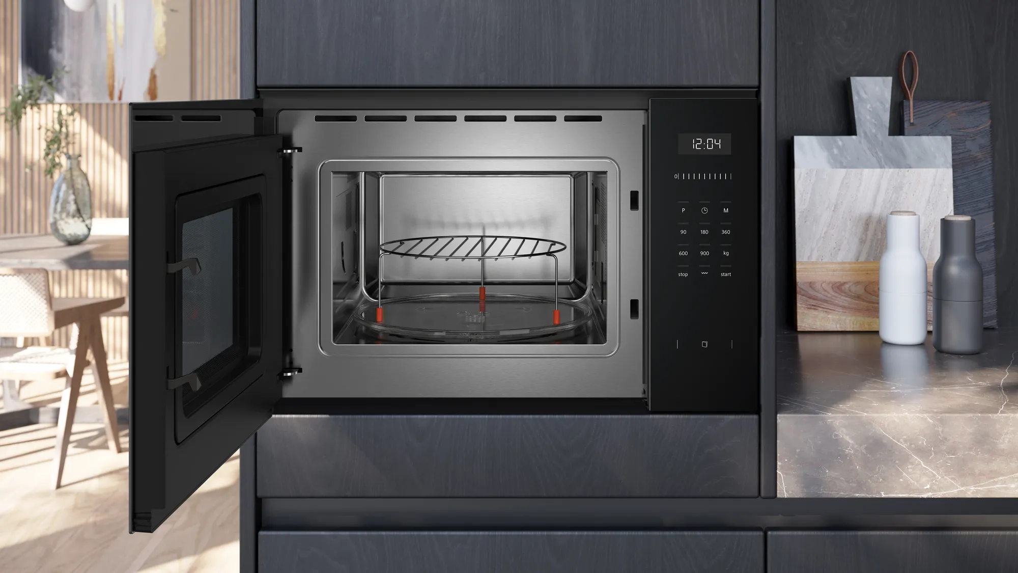 SIEMENS BE555LMB1 IQ500 microgolfoven met grill - 38cm