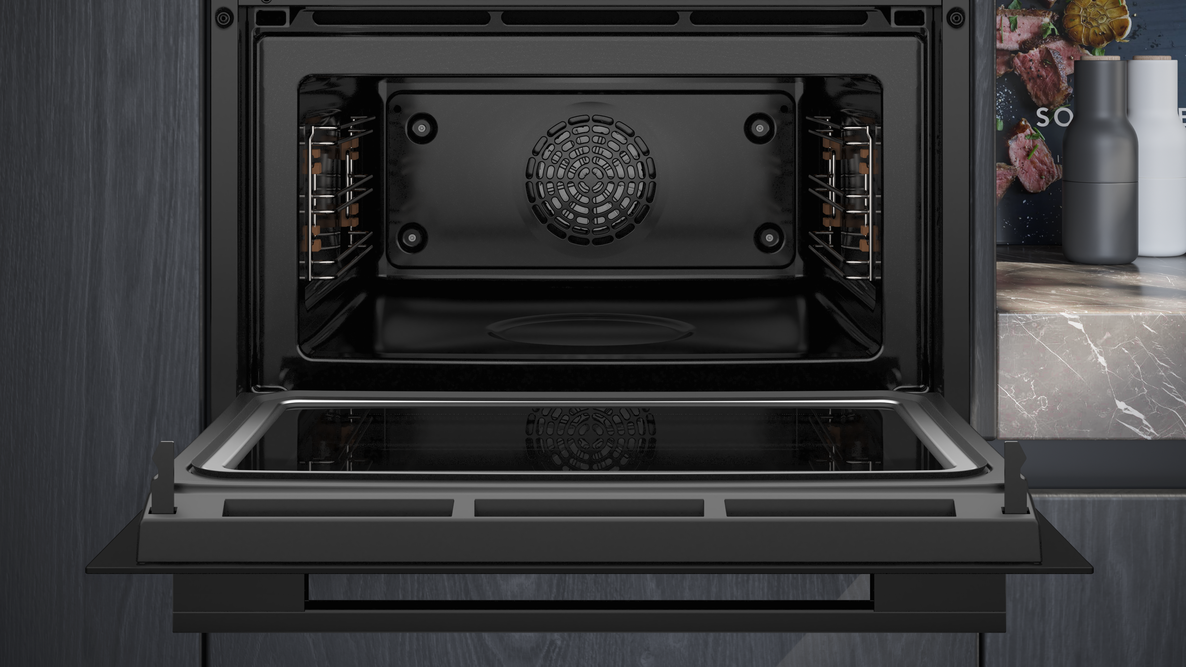 SIEMENS CM724G1B3 IQ700 multifunctionele oven met microgolfoven - 45cm