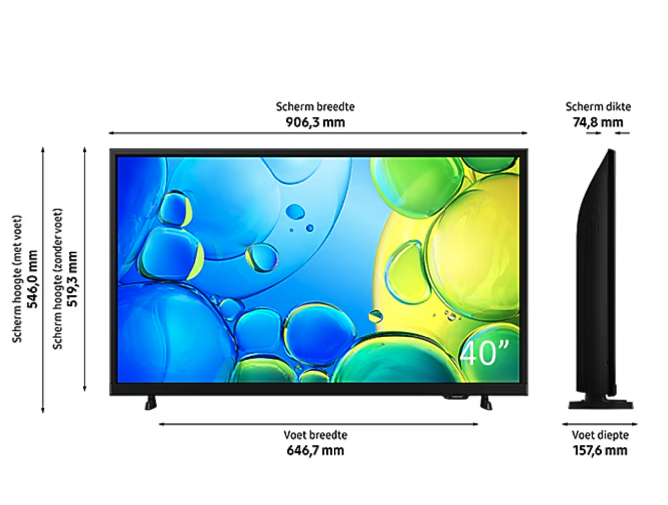 SAMSUNG UE40F6000FUXXN televisie Full HD - 40" SAMSUNG UE40F6000FUXXN televisie Full HD - 40"