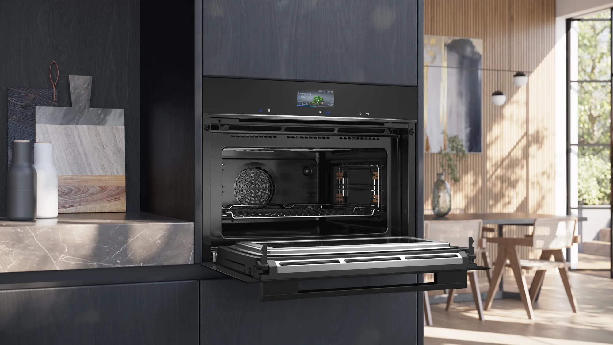 SIEMENS CM776G1B1 IQ700 multifunctionele oven met microgolfoven - 45cm