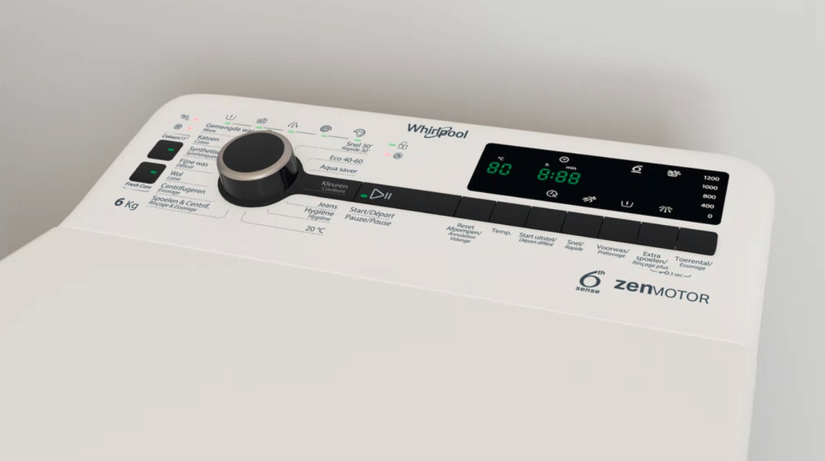 WHIRLPOOL TDLRBX6252BSBE wasmachine - bovenlader WHIRLPOOL TDLRBX6252BSBE wasmachine - bovenlader