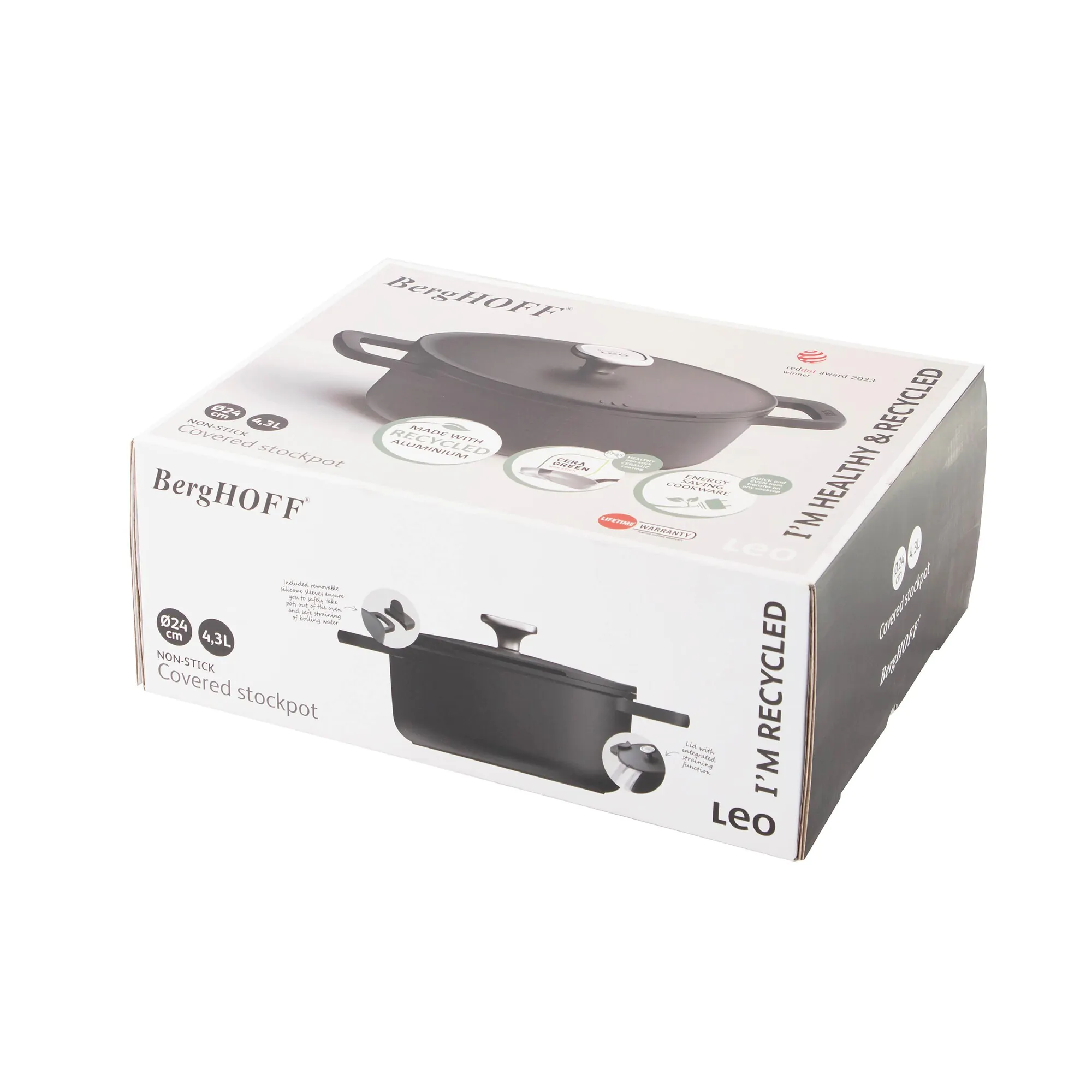 BERGHOFF 3950576 kookpot met deksel BERGHOFF 3950576 kookpot met deksel