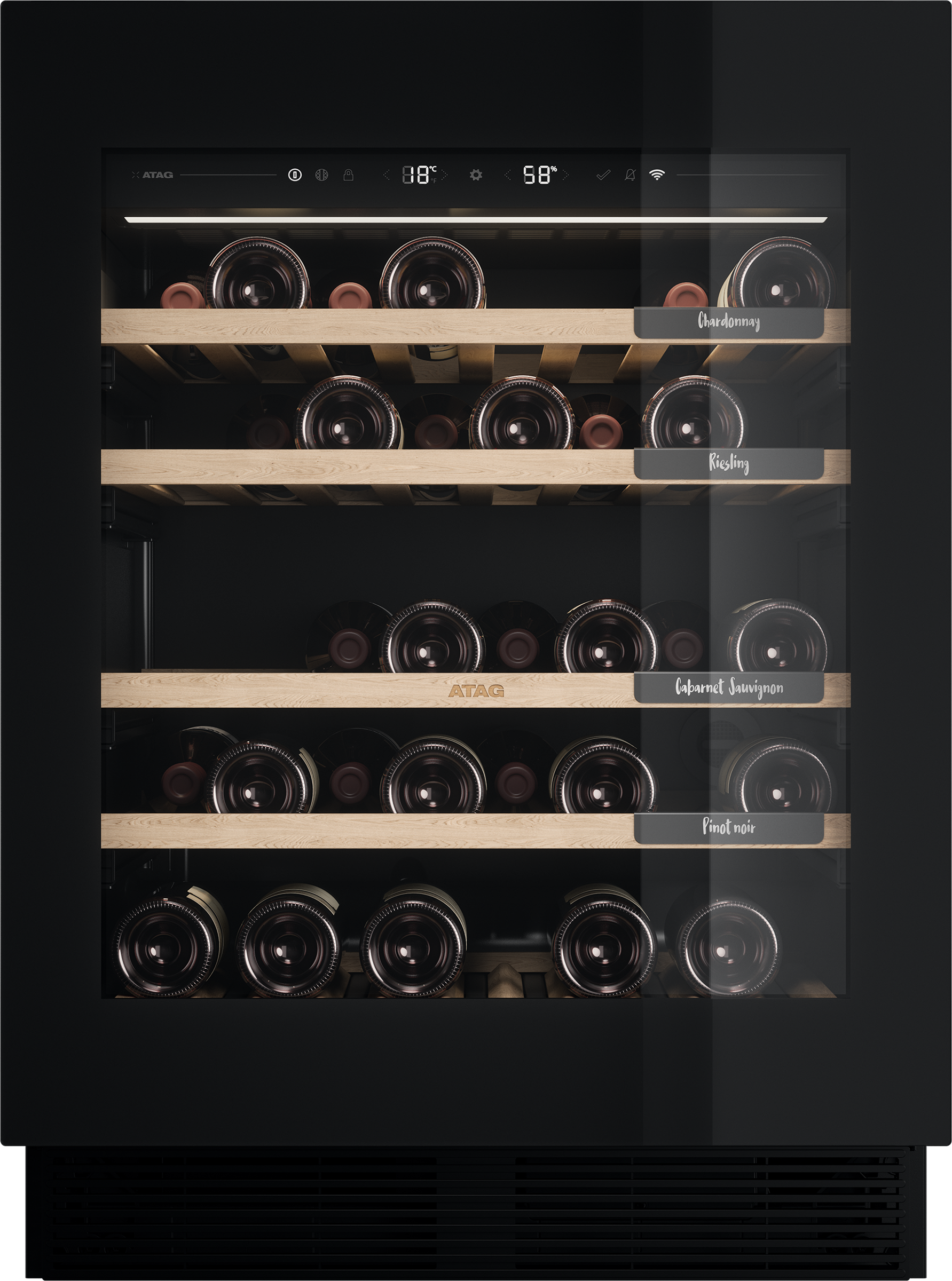 ATAG KU8571K1C onderbouw wijnkoelkast ATAG KU8571K1C onderbouw wijnkoelkast