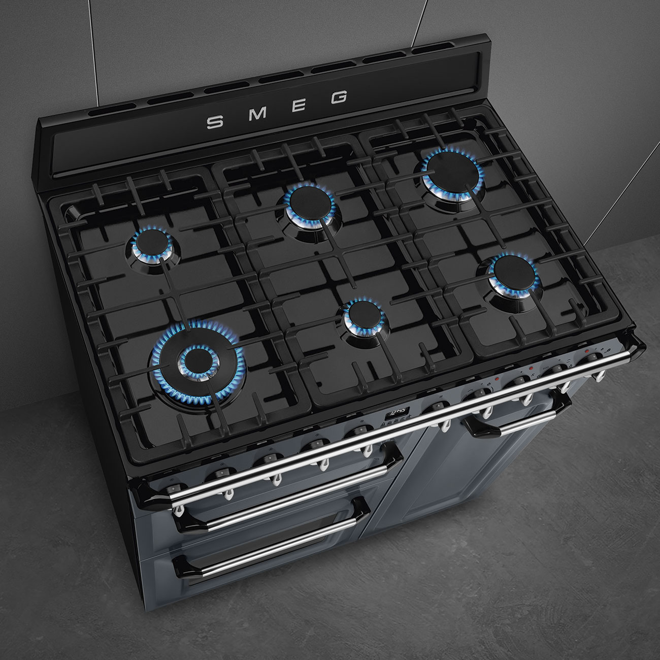 SMEG TR93GR fornuis met gaskookplaat - 90cm