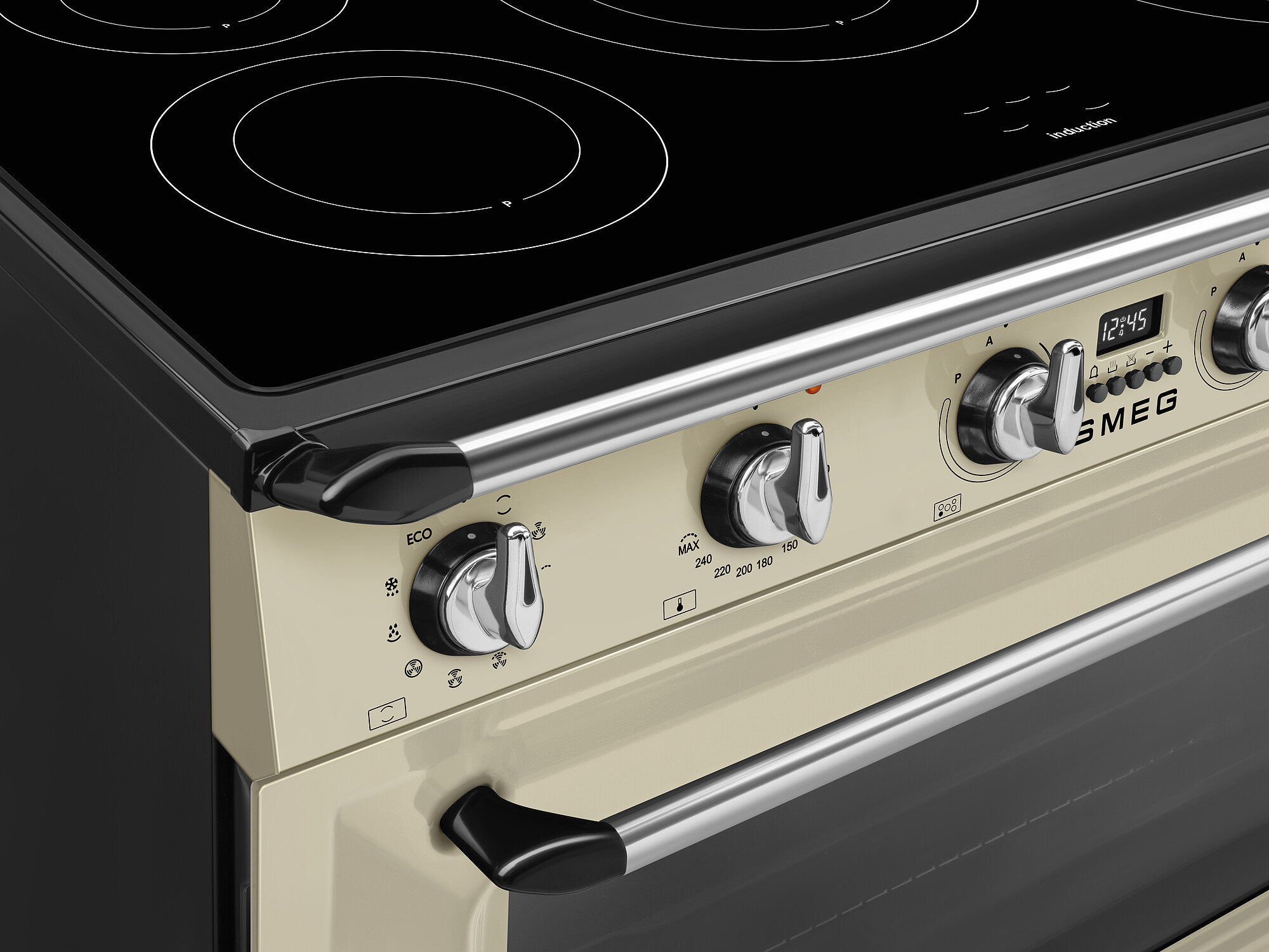 SMEG TR90IMP fornuis met inductie kookplaat - 90cm