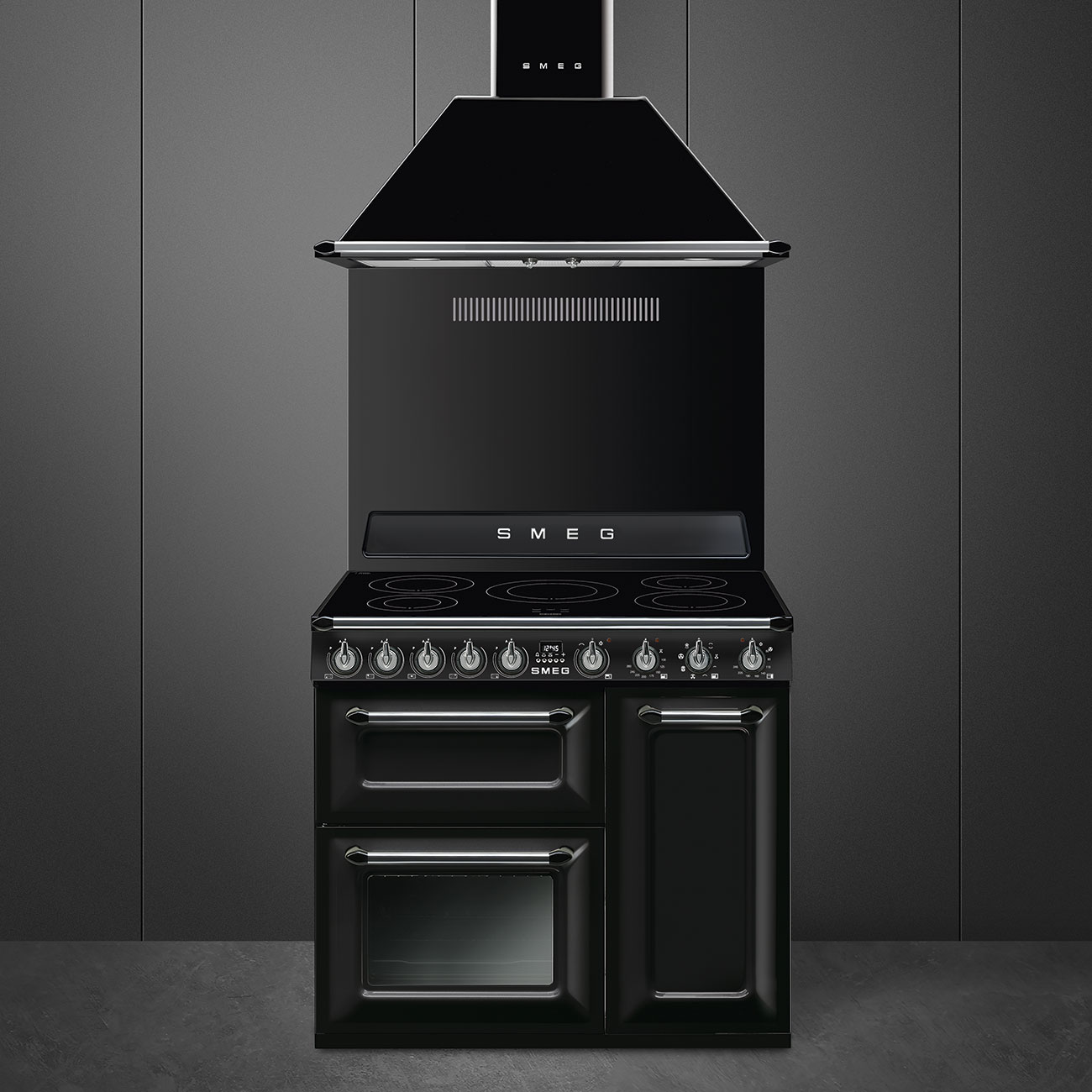 SMEG TR93IBL2 fornuis met inductie kookplaat - 90cm SMEG TR93IBL2 fornuis met inductie kookplaat - 90cm