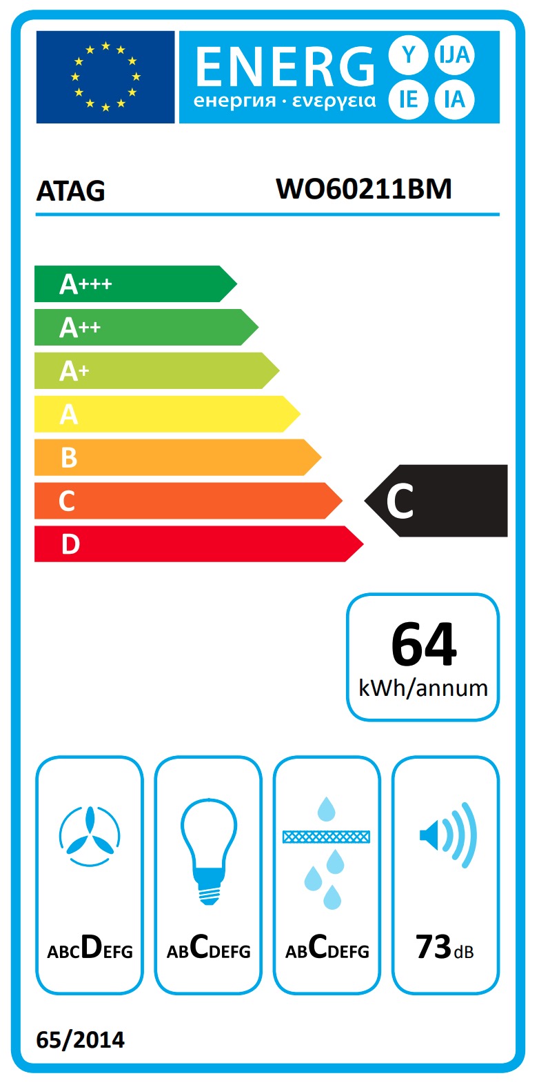 ATAG WO60211BM onderbouw dampkap - 60cm ATAG WO60211BM onderbouw dampkap - 60cm
