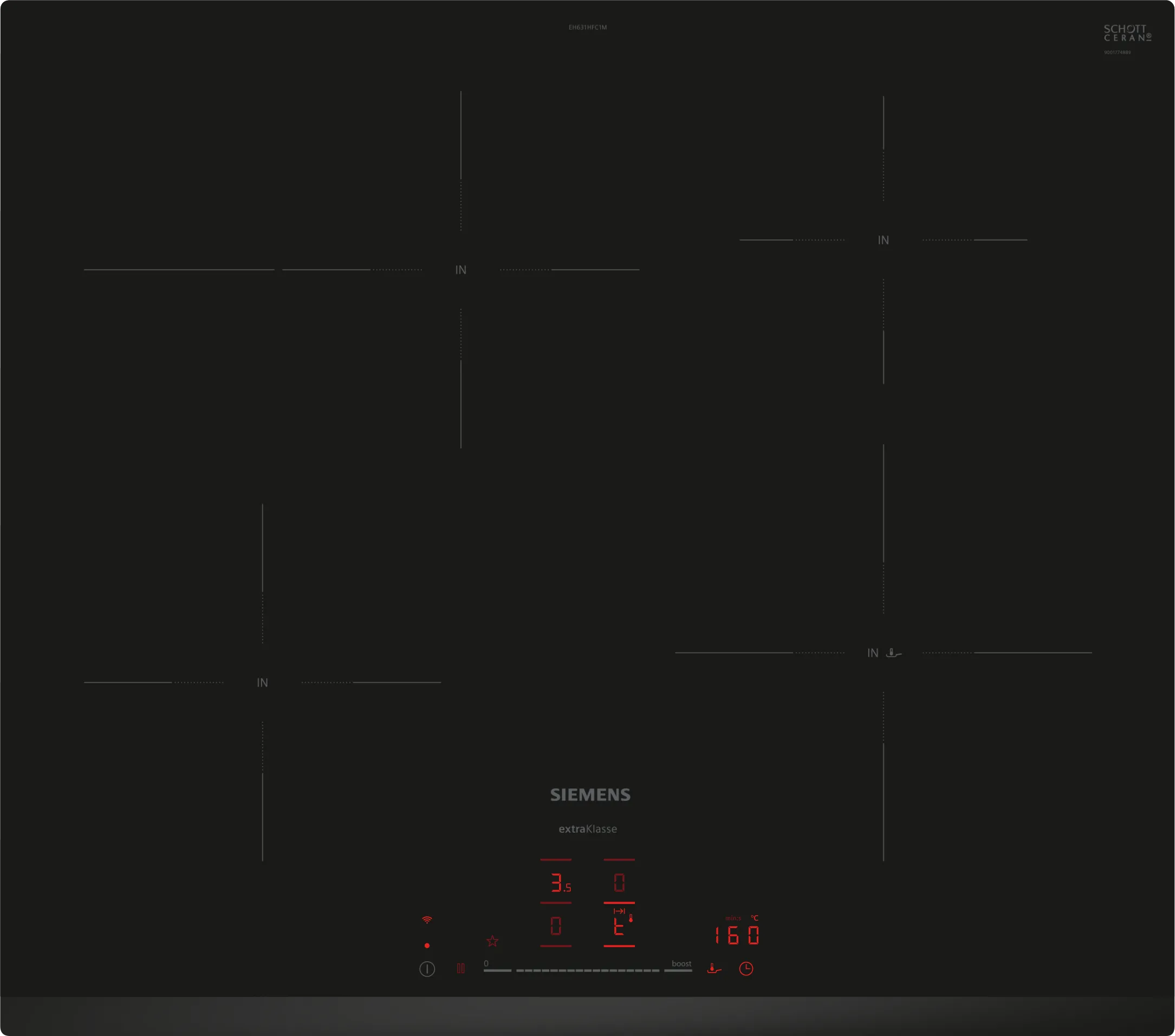 SIEMENS EH631HFC1M IQ300 inductiekookplaat - 60cm SIEMENS EH631HFC1M IQ300 inductiekookplaat - 60cm