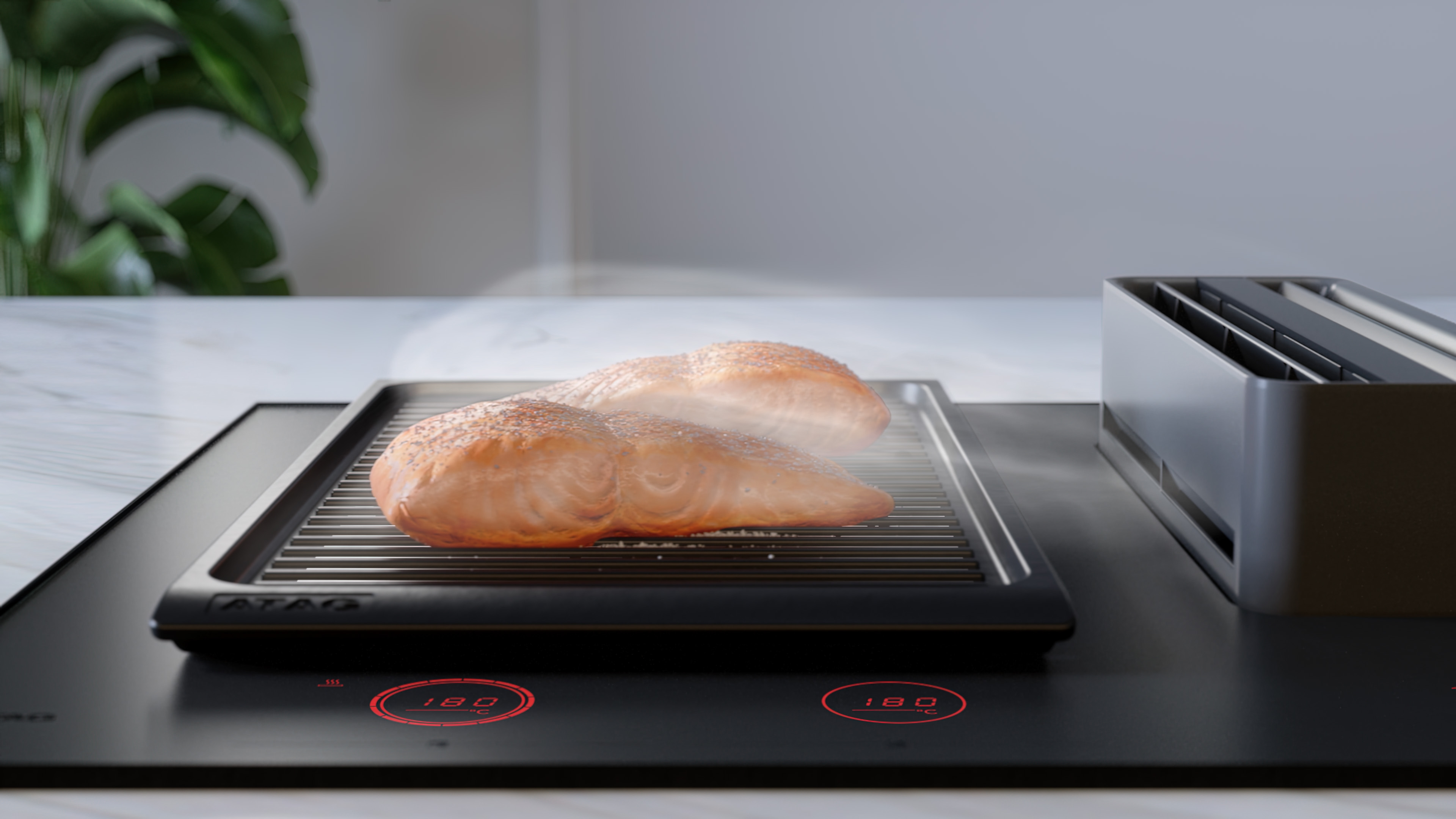 ATAG HIDD28472SVI kookplaat met afzuiging - 83cm ATAG HIDD28472SVI kookplaat met afzuiging - 83cm