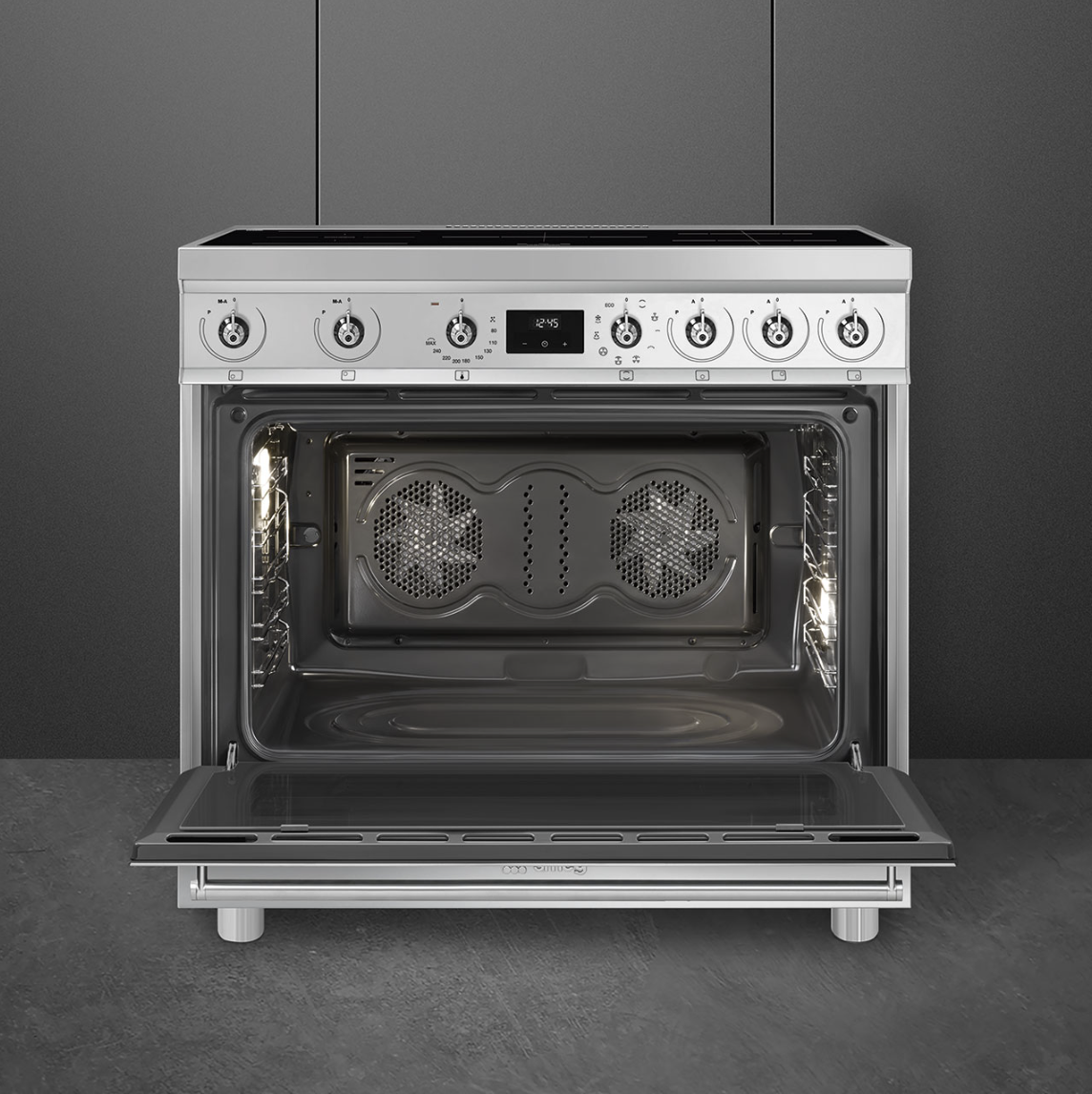 SMEG C9IMX2 fornuis met inductie kookplaat - 90cm