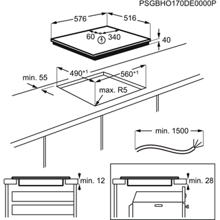 AEG HK654850XB vitrokeramische kookplaat - 60cm AEG HK654850XB vitrokeramische kookplaat - 60cm