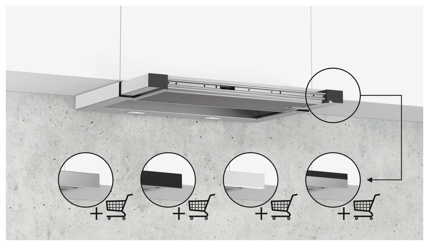 SIEMENS LI67RA561 IQ500 telescopische dampkap - 60cm