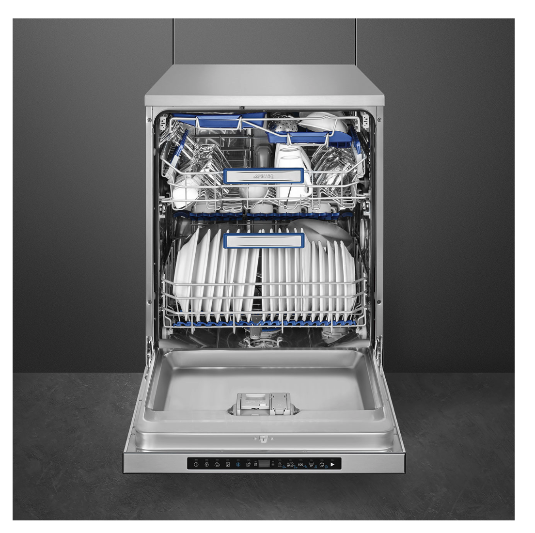 SMEG LVSP345BQX vrijstaande vaatwasser SMEG LVSP345BQX vrijstaande vaatwasser