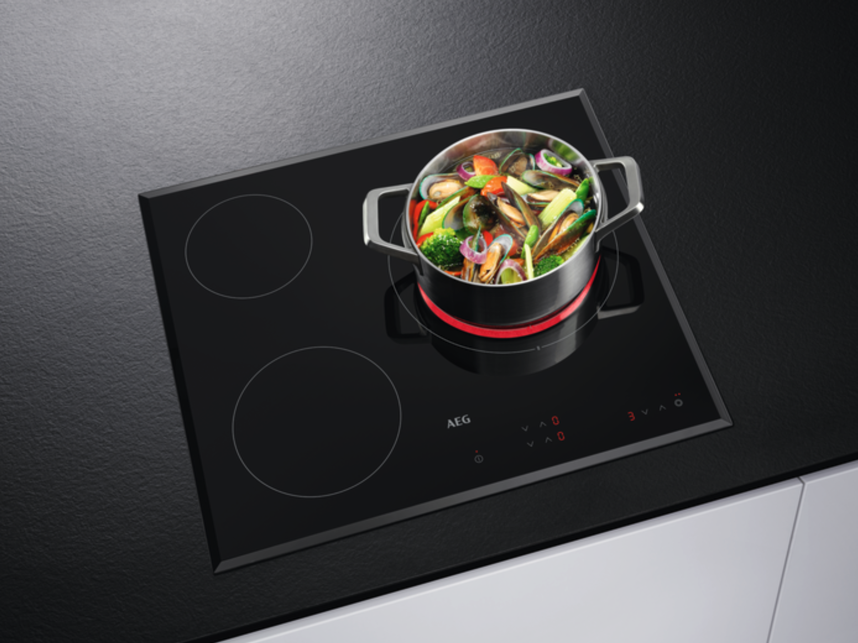 AEG HK624000FB 3000 vitrokeramische kookplaat - 60cm AEG HK624000FB 3000 vitrokeramische kookplaat - 60cm
