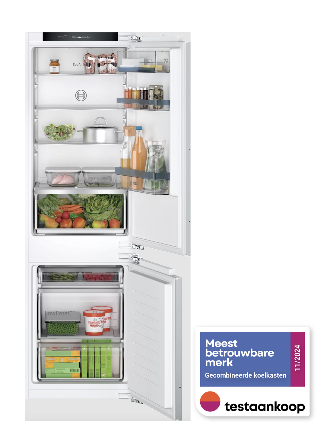 BOSCH KIV86VFE1 SERIE 4 koel-/vriescombinatie - 178cm