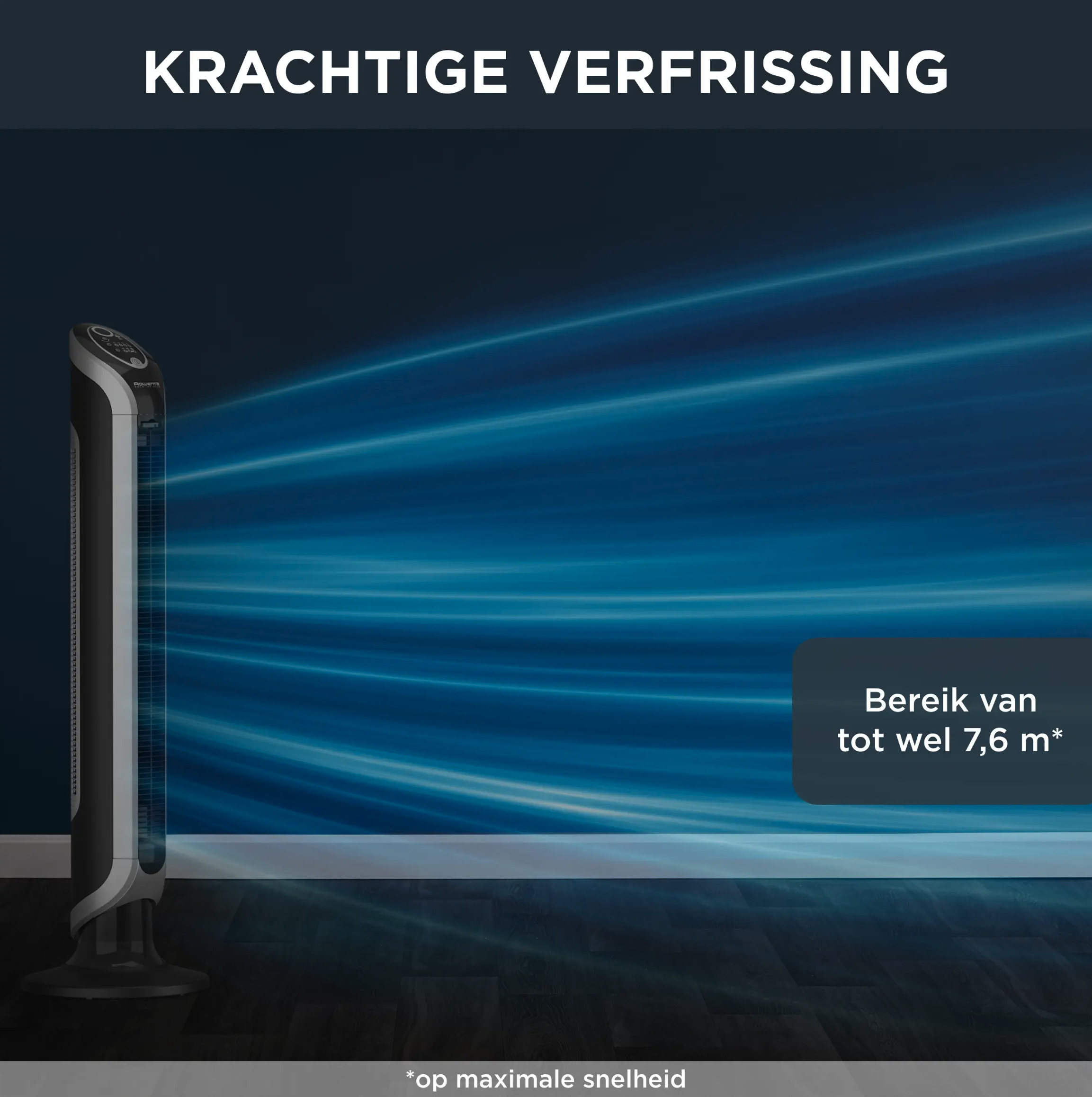 ROWENTA ROVU6670F0 ventilator - staande ventilator ROWENTA ROVU6670F0 ventilator - staande ventilator