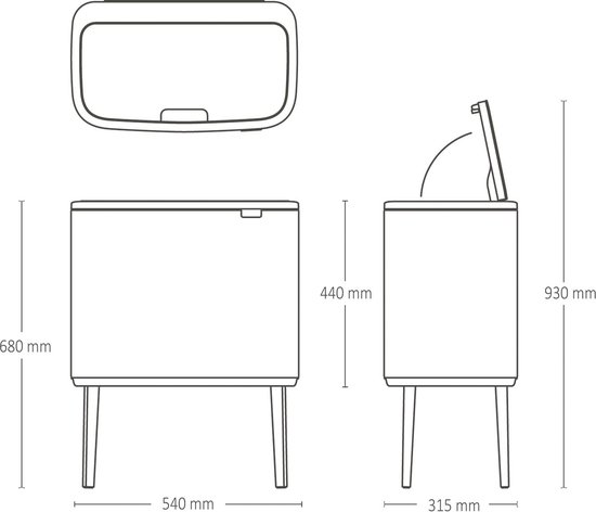 BRABANTIA 201608 afvalemmer