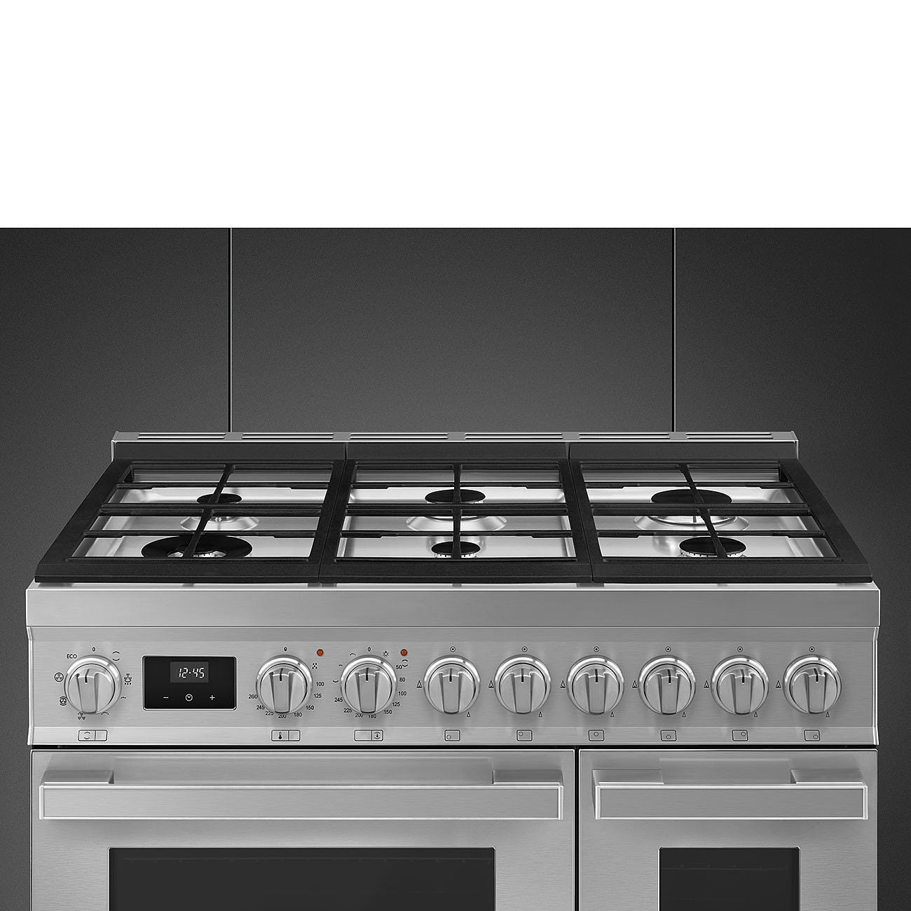 SMEG CPF92GMX fornuis met gaskookplaat - 90cm
