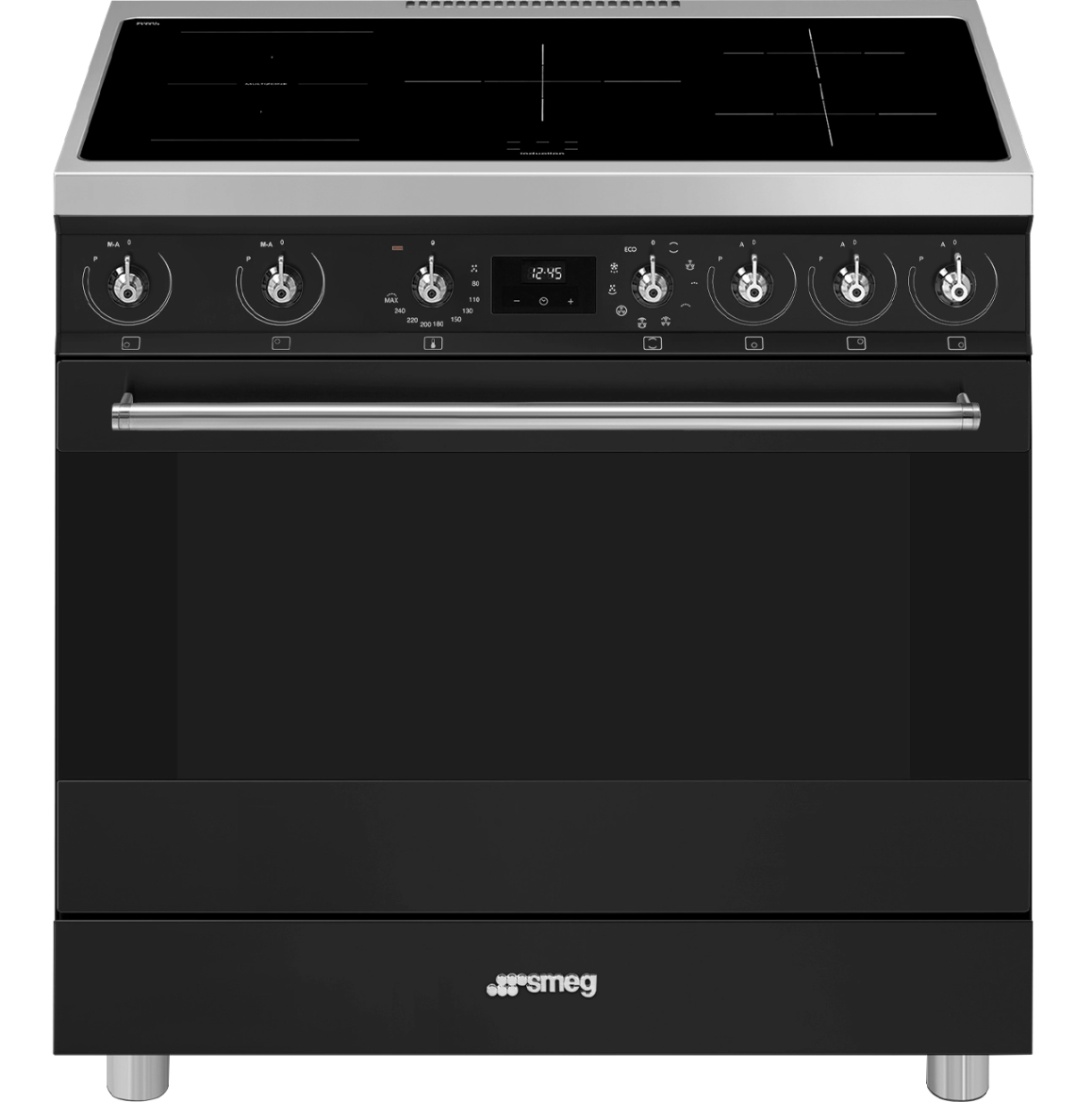 SMEG C9IMMB2 fornuis met inductie kookplaat - 90cm SMEG C9IMMB2 fornuis met inductie kookplaat - 90cm