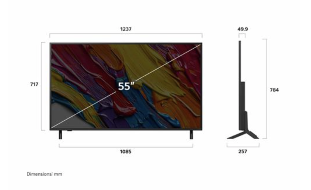 LG 55QNED84A6C televisie 4K UHD - 55''
