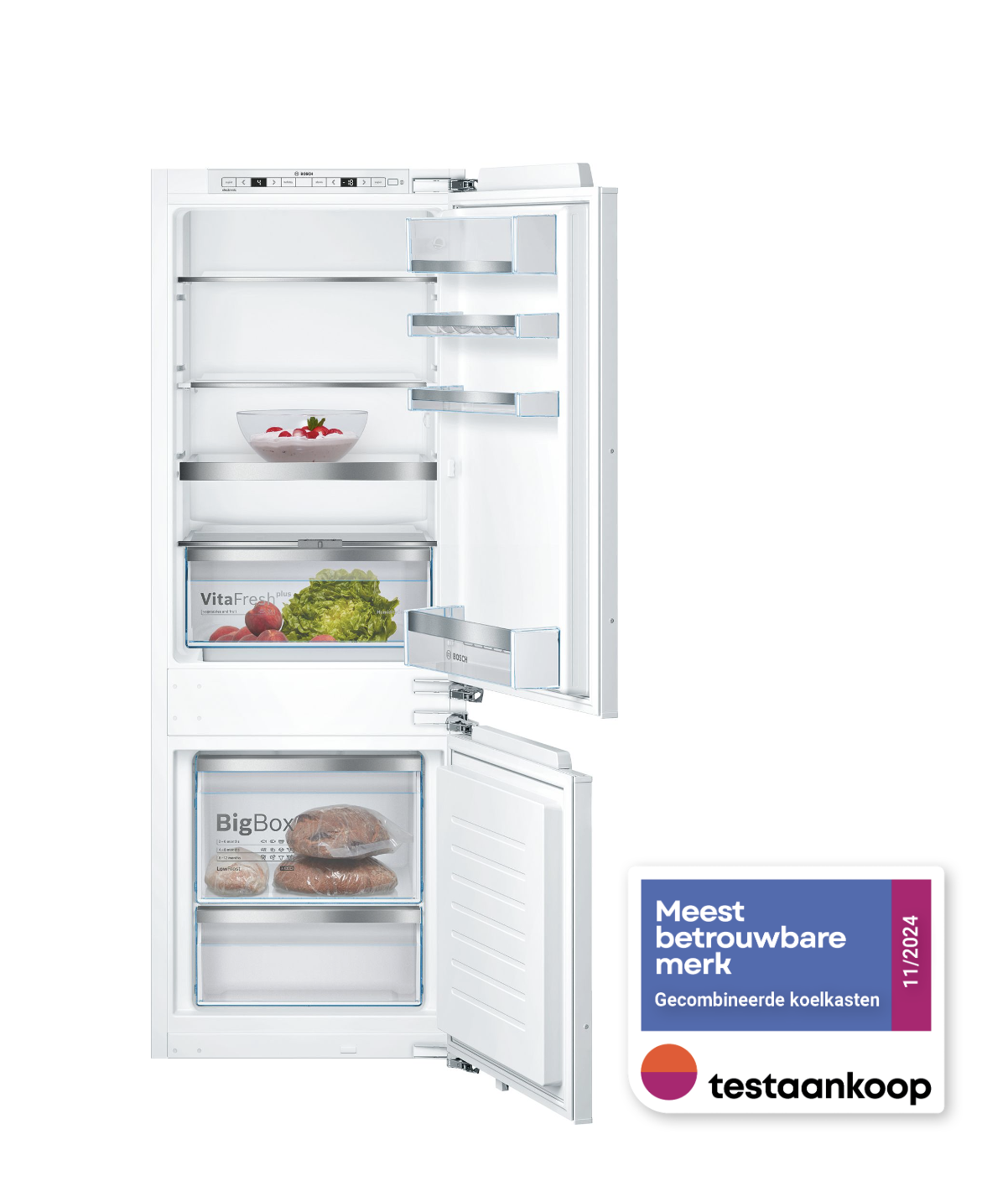 BOSCH KIS77AFE0 SERIE 6 koel-/vriescombinatie - 158cm BOSCH KIS77AFE0 SERIE 6 koel-/vriescombinatie - 158cm