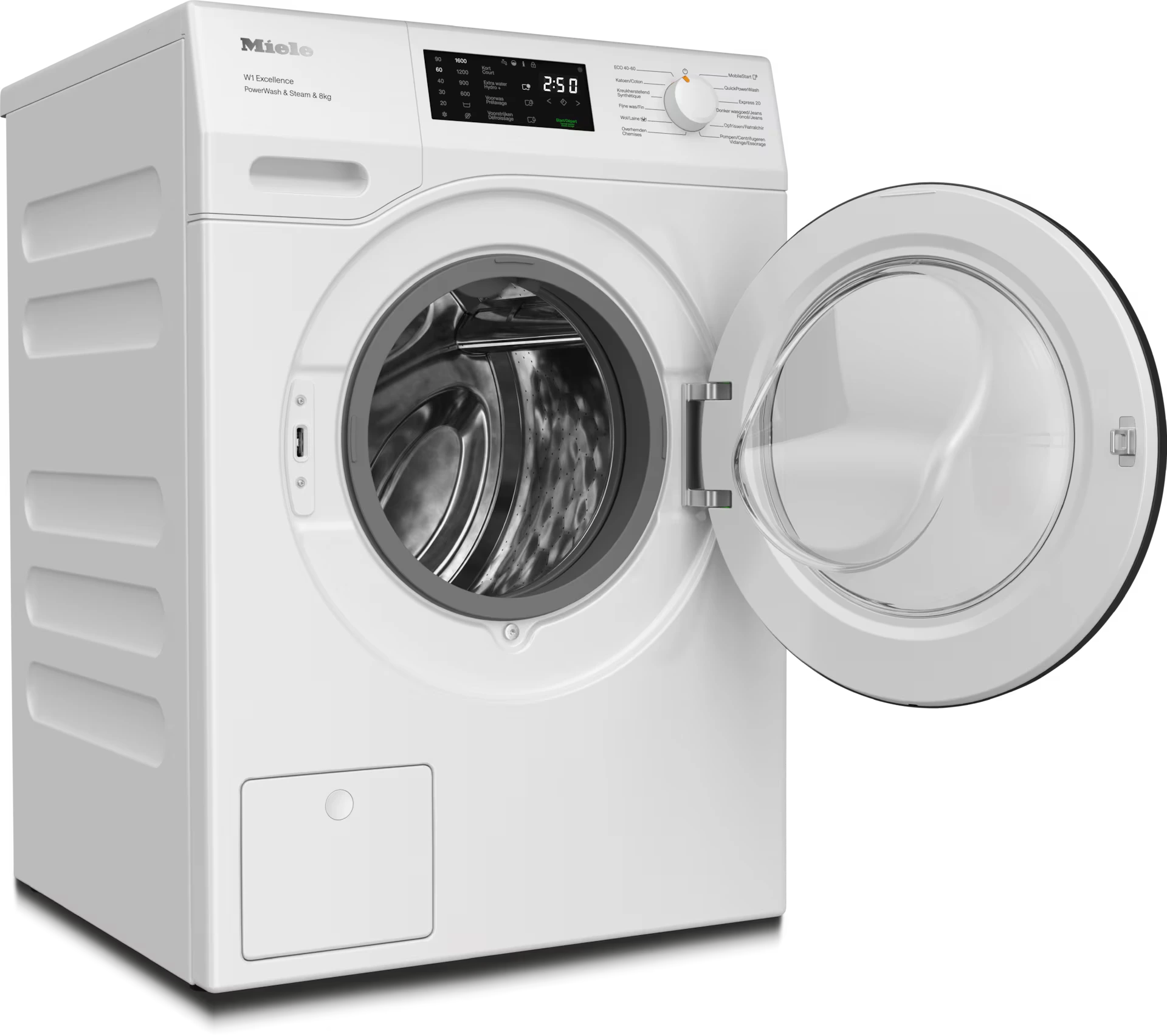 MIELE WEC395WPS CHROME EDITION wasmachine MIELE WEC395WPS CHROME EDITION wasmachine