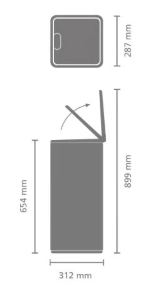 BRABANTIA 238260 afvalemmer BRABANTIA 238260 afvalemmer
