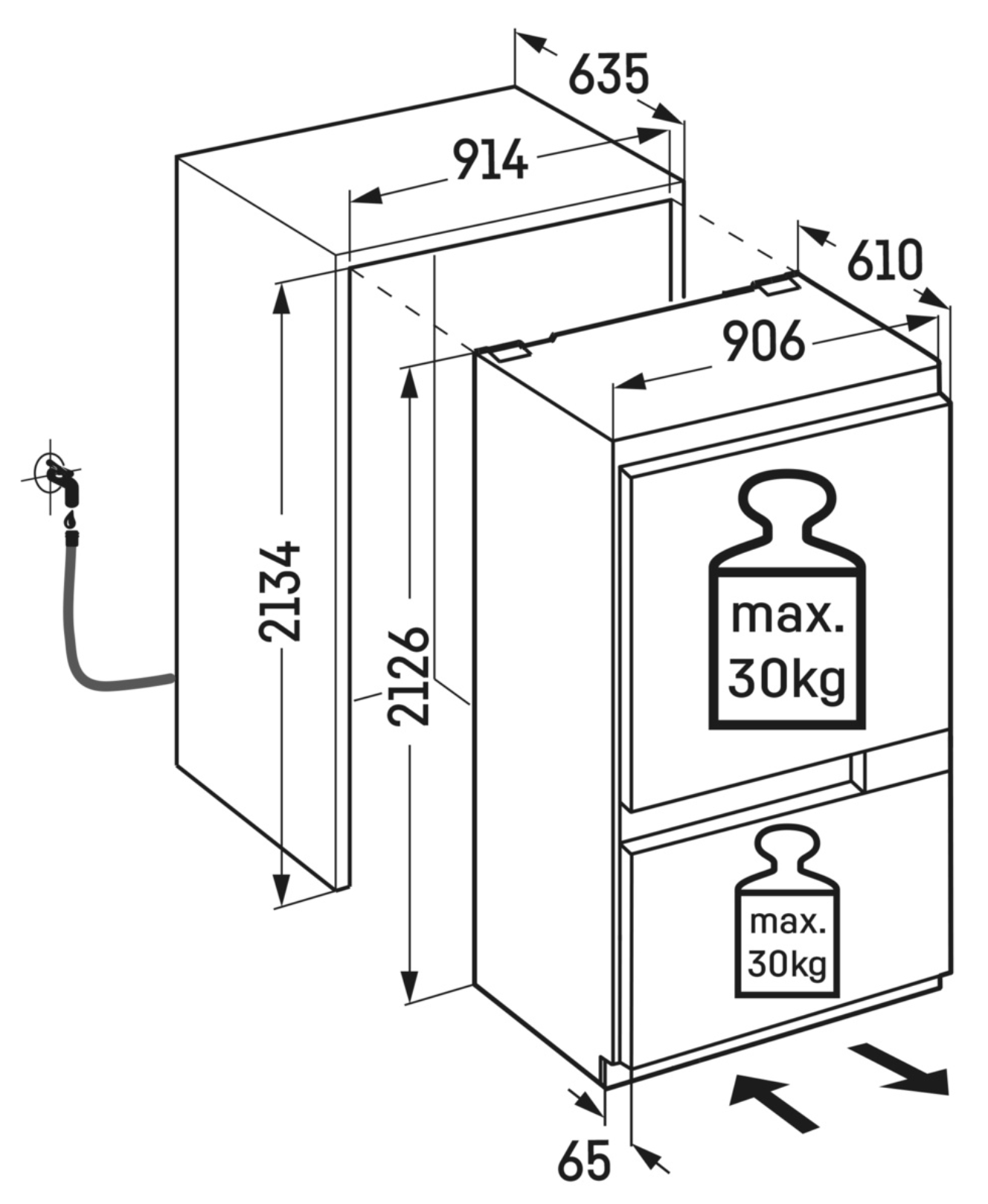 LIEBHERR MONOLITH ECBNDI997020 koel-/vriescombinatie - 213cm LIEBHERR MONOLITH ECBNDI997020 koel-/vriescombinatie - 213cm