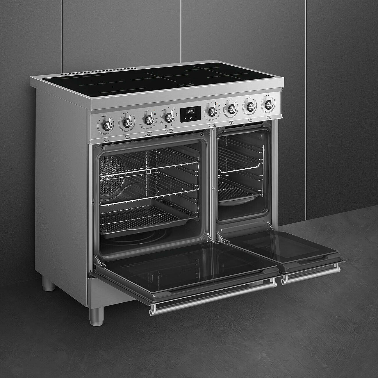 SMEG C92IMX2 fornuis met inductie kookplaat - 90cm SMEG C92IMX2 fornuis met inductie kookplaat - 90cm