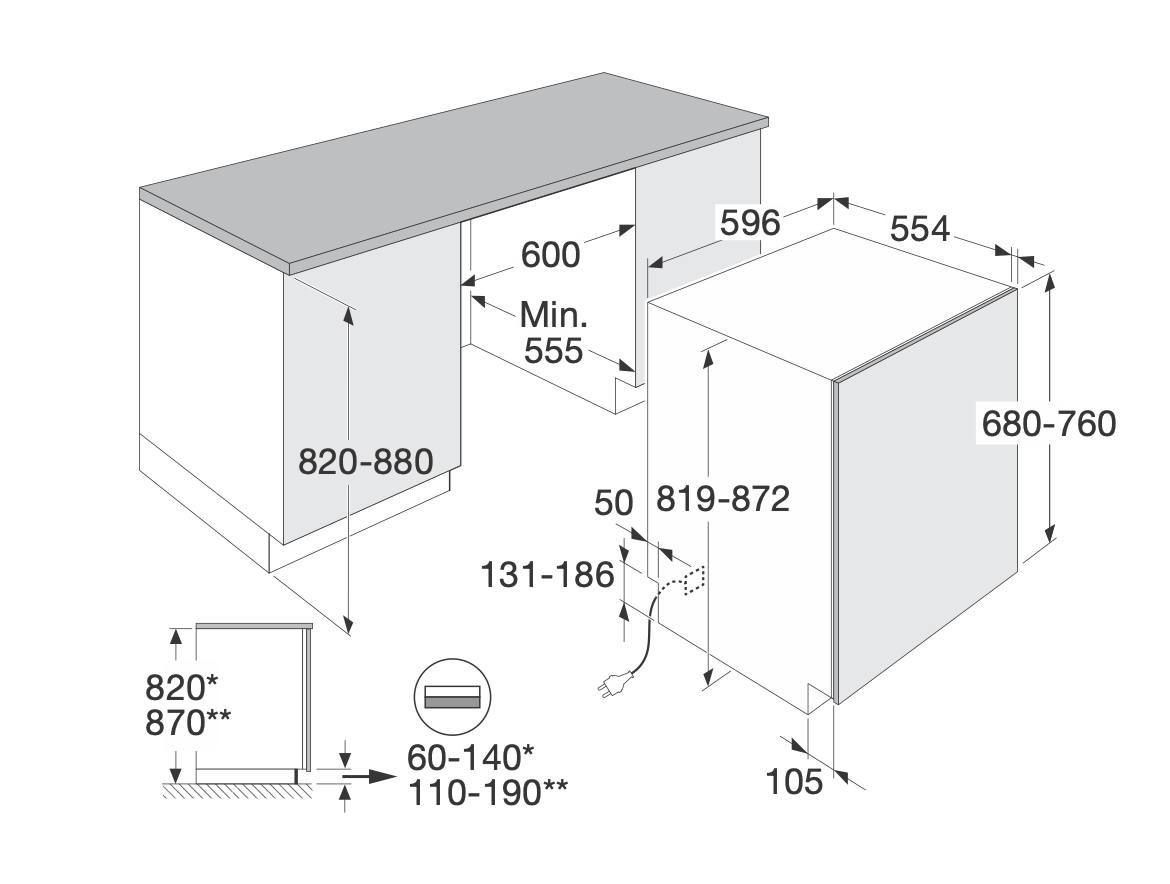 ATAG DW7214MB vaatwasser volledig integreerbaar ATAG DW7214MB vaatwasser volledig integreerbaar