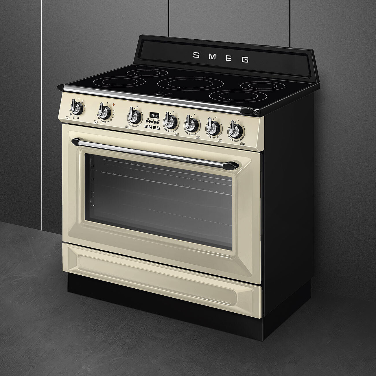 SMEG TR90IMP fornuis met inductie kookplaat - 90cm
