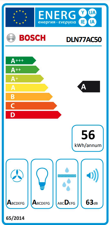 BOSCH DLN77AC50 Serie 6 inbouw dampkap - 70cm BOSCH DLN77AC50 Serie 6 inbouw dampkap - 70cm