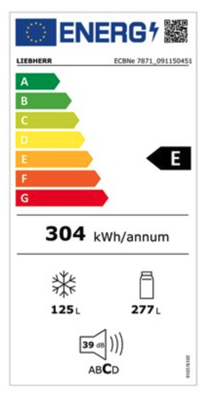 LIEBHERR ECBNE787120617 koel-/vriescombinatie - 203cm LIEBHERR ECBNE787120617 koel-/vriescombinatie - 203cm