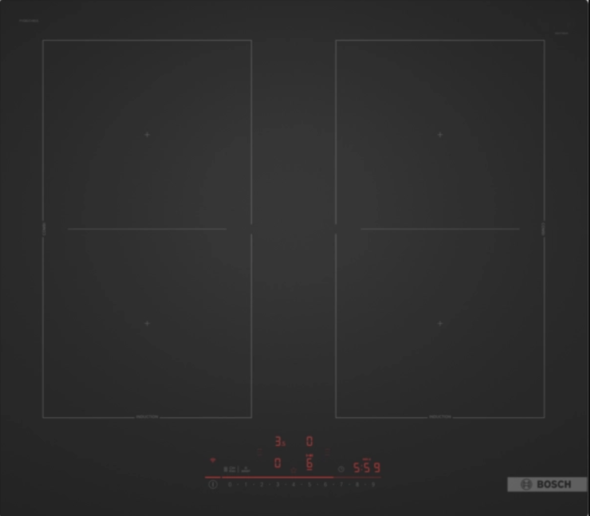 BOSCH PVQ61CHB1E Series 6 inductiekookplaat - 60cm BOSCH PVQ61CHB1E Series 6 inductiekookplaat - 60cm