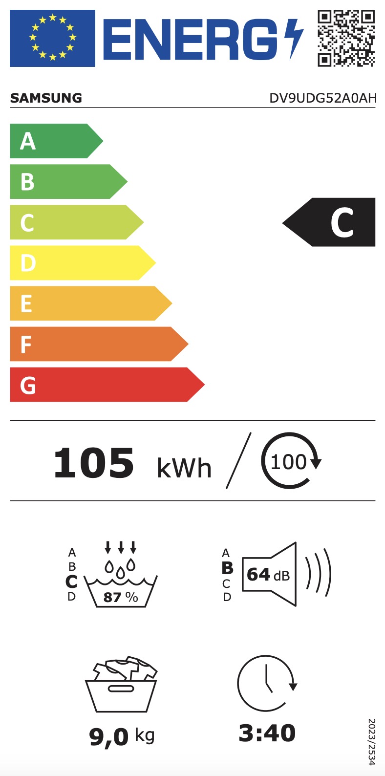 SAMSUNG DV9UDG52A0AHEN droogkast - warmtepomp SAMSUNG DV9UDG52A0AHEN droogkast - warmtepomp