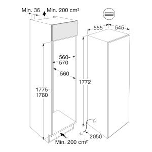 ATAG KD86178CN inbouw vriezer - 88cm ATAG KD86178CN inbouw vriezer - 88cm