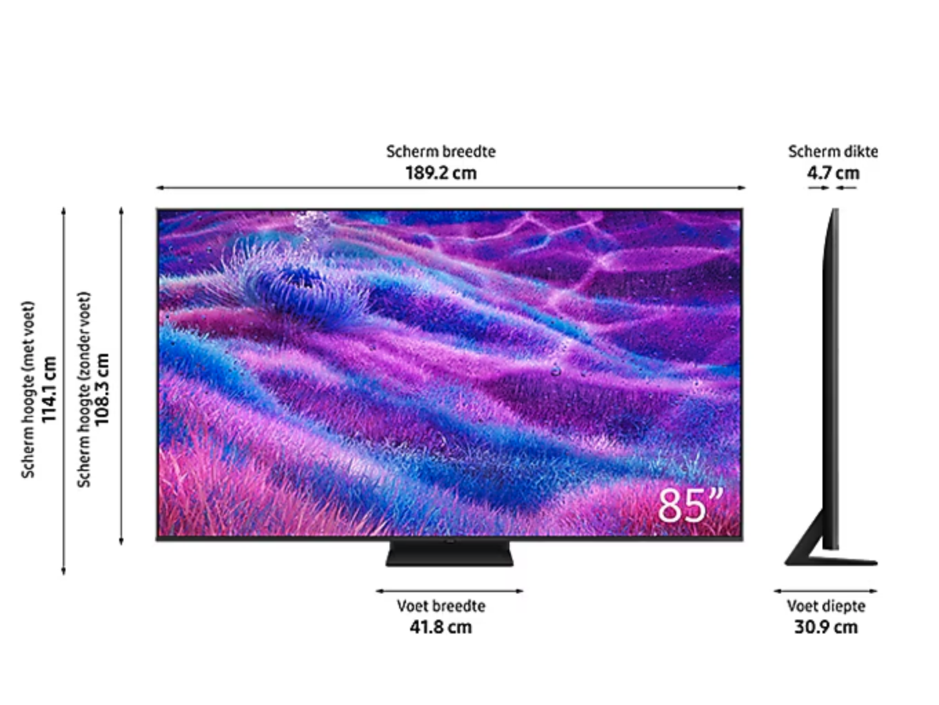 SAMSUNG QE85QN80FAUXXN televisie 4K UHD - 85"