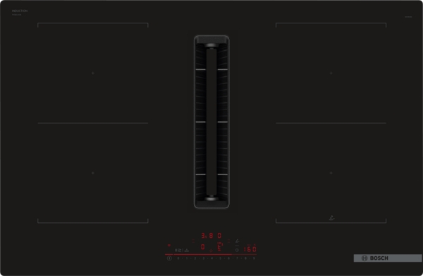 BOSCH PVQ811H26E SERIE 6 kookplaat met afzuiging - 80cm BOSCH PVQ811H26E SERIE 6 kookplaat met afzuiging - 80cm