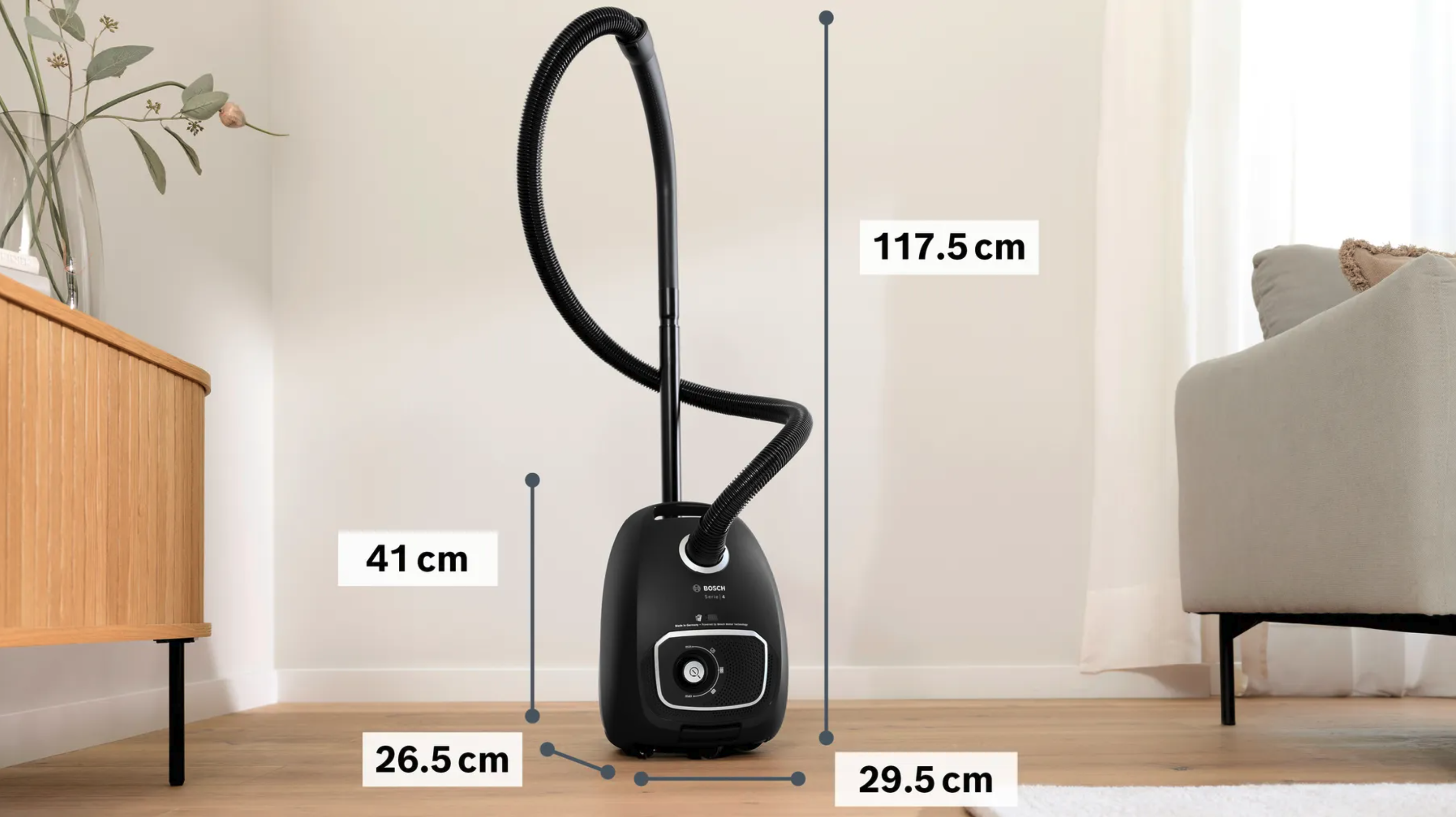 BOSCH BGL41BA3H stofzuiger met zak BOSCH BGL41BA3H stofzuiger met zak