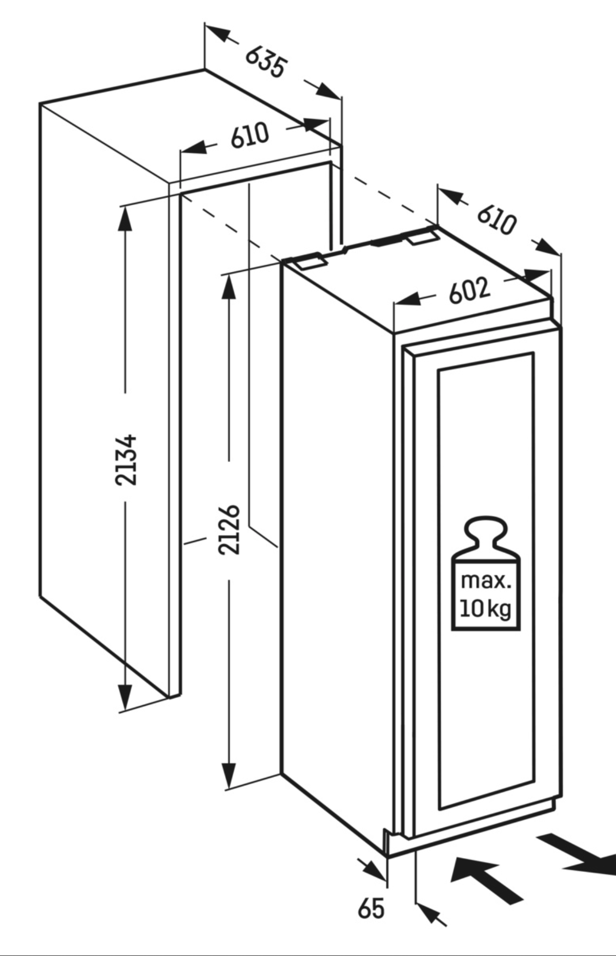 LIEBHERR MONOLITH EWPI967120617 integreerbare wijnklimaatkast LIEBHERR MONOLITH EWPI967120617 integreerbare wijnklimaatkast