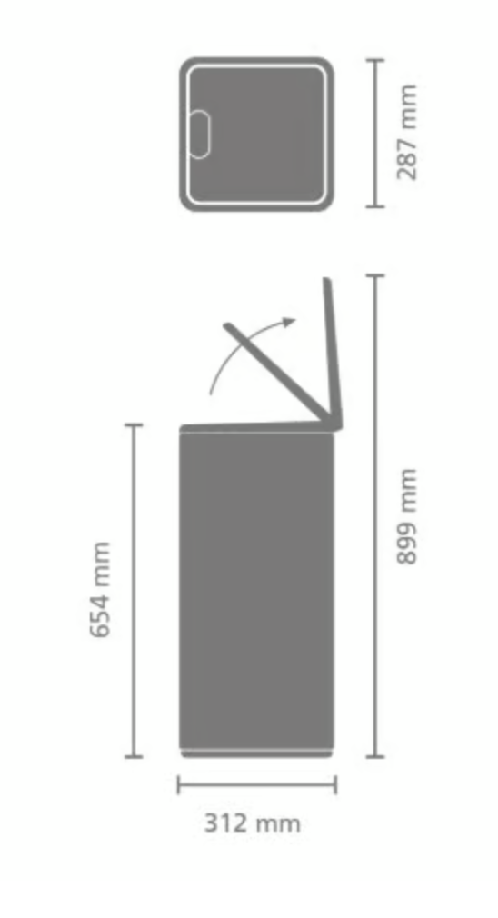 BRABANTIA 238284 afvalemmer