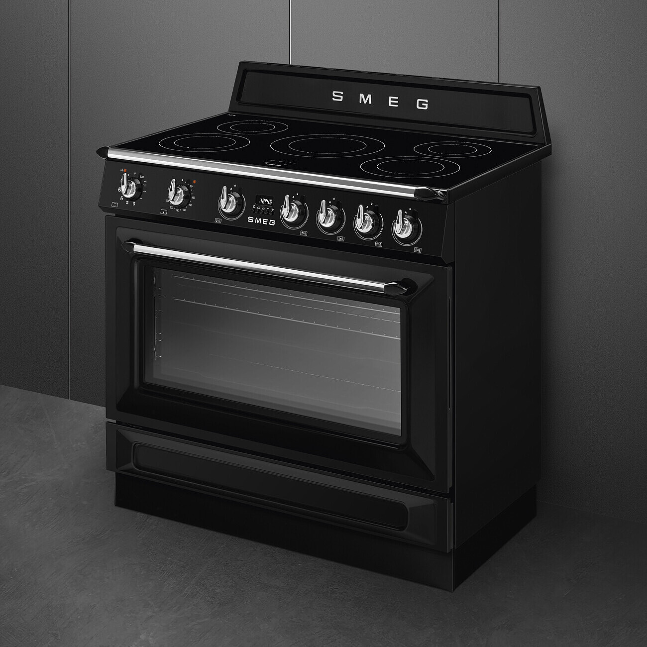 SMEG TR90IPBL fornuis met inductie kookplaat - 90cm