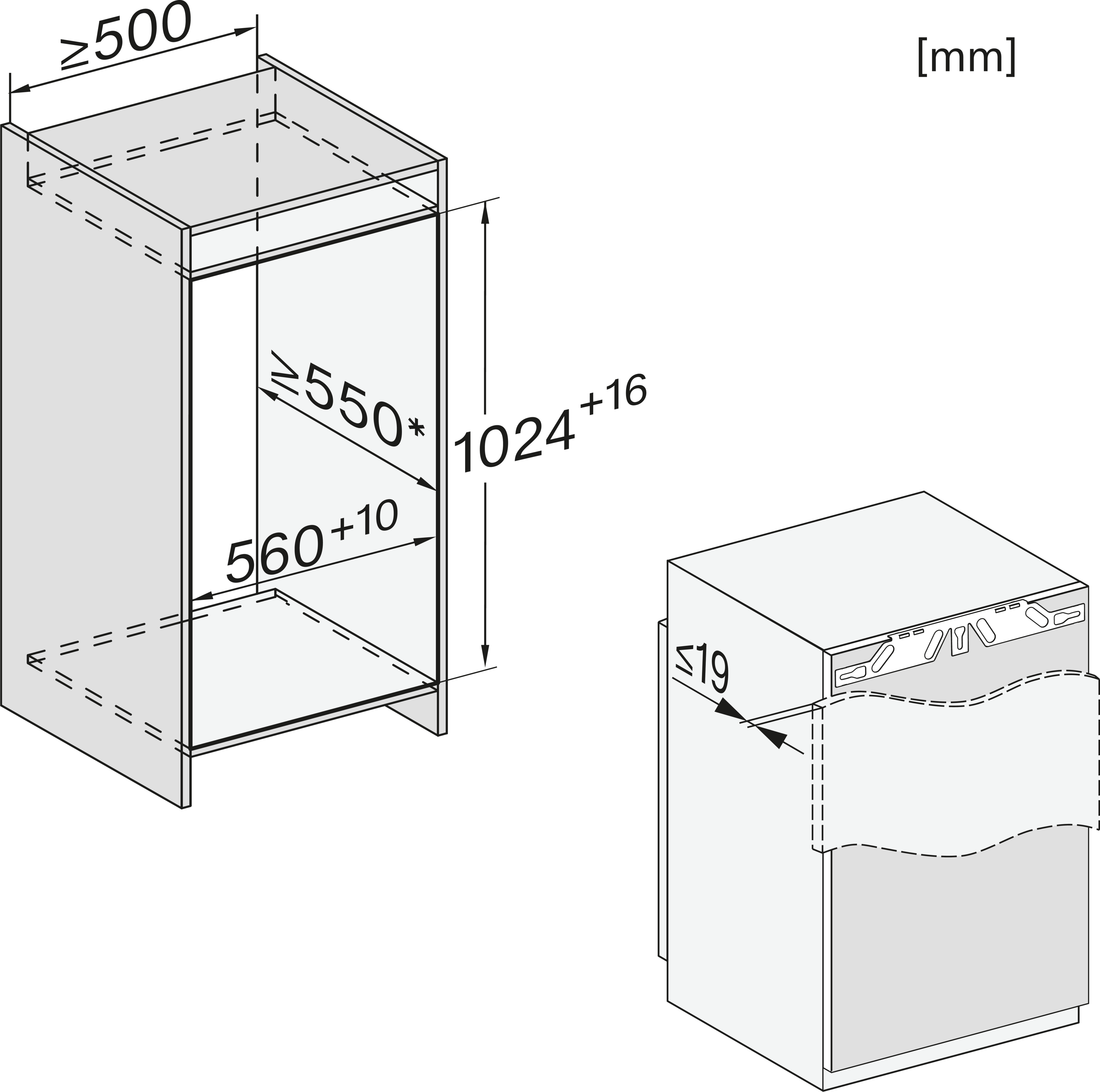 MIELE K7237D koelkast zonder vriesvak - 102cm