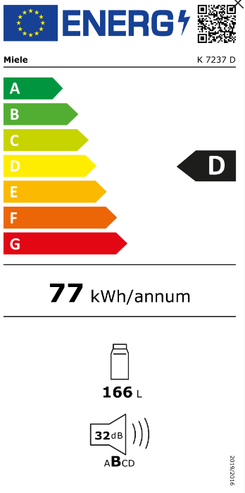MIELE K7237D koelkast zonder vriesvak - 102cm MIELE K7237D koelkast zonder vriesvak - 102cm