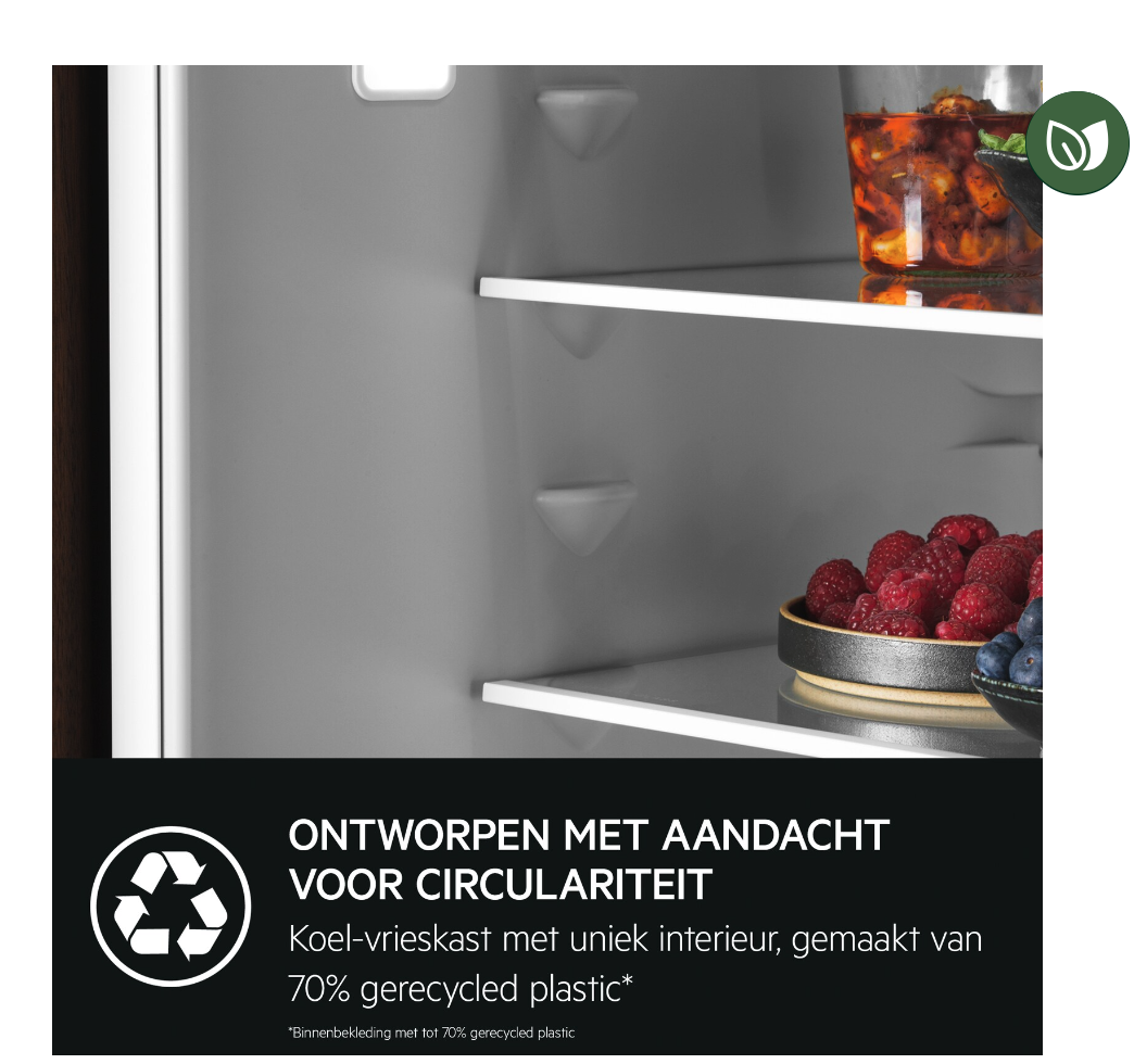 AEG TC7MS181CF koel-/vriescombinatie - 178cm AEG TC7MS181CF koel-/vriescombinatie - 178cm